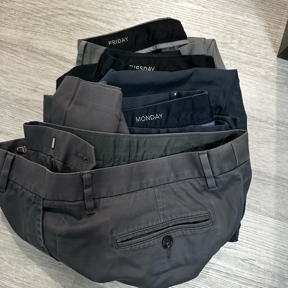 Men's bonobos Weekly Pants Set - Gray, Black, Navy